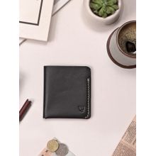 Hidesign Sustain W2 BiFold Wallet for Men Black Money Wallet with Card Slots Pockets (M)