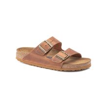 Birkenstock Arizona Soft Footbed Brown Regular Slide Sandals for Unisex