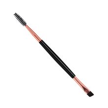 Matra 2-in-1 Professional Angled Brush with Spoolie Eye Makeup Brush for Brows, Lashes, Mascara
