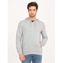 Levi's Mens Solid Light-Grey Hooded