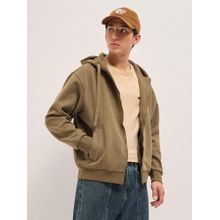 THE BEAR HOUSE Mens Khaki China Solid Hoodie