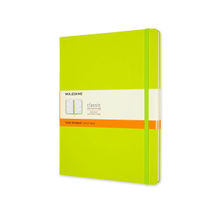 MOLESKINE Classic Extra Large Hard Cover Notebook (Ruled) - Lemon Green