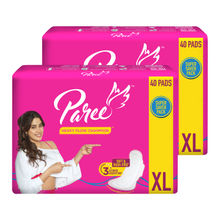 Paree Soft & Rash Free Sanitary Pads For Heavy Flow XL-40 Pads (Combo of 2)