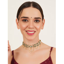 BeAbhika Emerald Radiance Choker Necklace