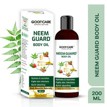 GOODCARE Ayurvedic Neem Guard Body Oil with 8 herbs-nourishes, brightens & fights skin infections.