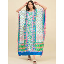 The Kaftan Company Multi-Color Floral Printed Kaftan