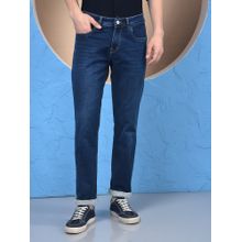 CRIMSOUNE CLUB Men's Blue Skinny Jeans