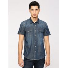 Pepe Jeans Blue Denim Short Sleeves Shirt