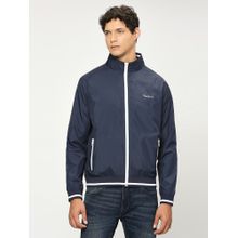 Pepe Jeans Navy Blue Lightweight Full Sleeves Jacket