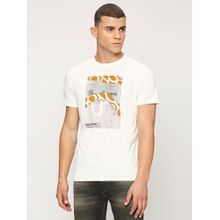 Pepe Jeans Off White Round Neck Short Sleeves T-Shirt