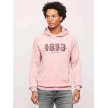 Pepe Jeans Pink Typography Hooded Sweatshirt