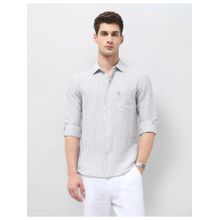 U.S. POLO ASSN. Mens Vertical Striped Tailored Fit Shirt