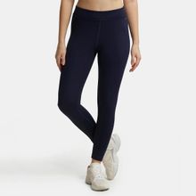 Jockey MW20 Women Microfiber Elastane Active Wear Leggings - Peacoat