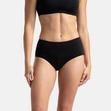 Jockey SW05 Women Super Combed Cotton Elastane Stretch Period Panty - Black
