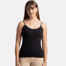 Jockey 1487 Women Super Combed Cotton Rib Camisole - Black