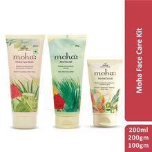 Moha Face Care Kit Scrub Aloe Vera Gel And Face Wash For Clean Clear And Radiant Skin