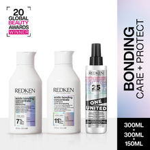 Redken Hair Protect Combo - Acidic Bonding Concentrate Shampoo, Conditioner & One United