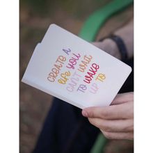 Fangled Create A Life Pocket Notebook Softcover 128 Pages White Inspirational Notebook