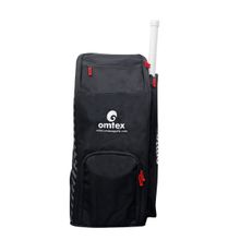 Omtex Cricket Duffle Kit Bag with Compartments for Bat & Shoes for Junior Cricketers - Black