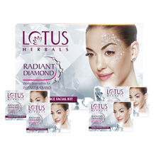 Lotus Herbals Radiant Diamond Cellular Radiance Facial Kit (Set of 4)