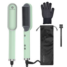 HOMEBASIC Hair Straightener Brush - Blue