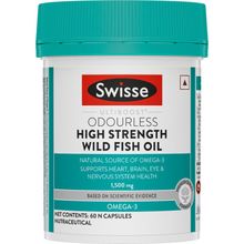 Swisse High Strength Fish Oil with (1500mg) Omega 3 for Heart, Brain, Joints & Eyes