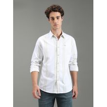 Pepe Jeans Men Green Striped Long Sleeves Shirt