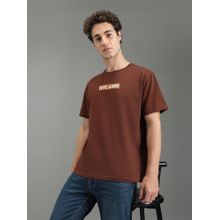 Pepe Jeans Men Brown Embroidered Short Sleeves T-Shirts