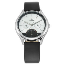 Titan Silver Dial Analog Watch NM1803SL01 (Free Size)