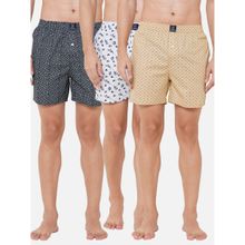 Urban Scottish Mens Cotton Printed Boxer With Side Pockets