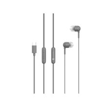 Portronics Conch 60 in-Ear Wired Earphone with Mic Type-C Audio Jack (Grey)