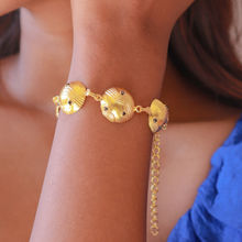 Pipa Bella by Nykaa Fashion Statement Gold Toned Round Bracelet