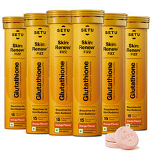 Setu Skin Renew L-Glutathione Tablets with Vitamin C for Clear & Glowing Skin - Orange (Pack of 1)