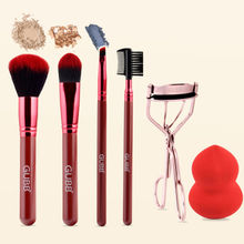 GUBB Beauty Surprise Kit, 4 Brushes, Beauty Blender and Eyelash Curler