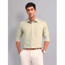 AD By Arvind Green Regular Fit Pure Cotton Shirt