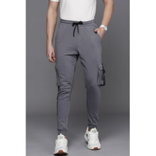 Allen Solly Men Solid Regular Fit Grey Jogger Pants