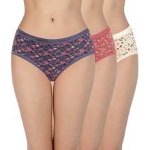 Amante Print Three-fourth Coverage Low Rise Hipster Panty - Multi-Color (Set of 3)