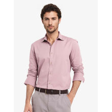 Rare Rabbit Men Pink Solid Formal Shirt