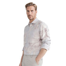 Rare Rabbit Men Silver Printed Casual Shirt