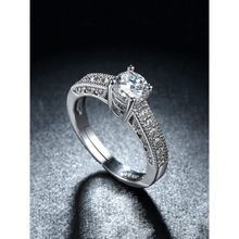 Yellow Chimes Silver-Plated Crystal Studded Finger Ring (7)