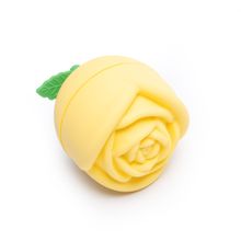 NATURALLY YOURS Silicone Single Rose Ice Ball 62 X 62 X 72 Mm Yellow