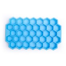 NATURALLY YOURS Silicone 37 Cavity Honeycomb Ice Tray 208 X 122 X 22 Mm Blue Bottom
