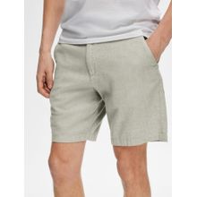 SELECTED HOMME Mid Rise Linen Blend Shorts