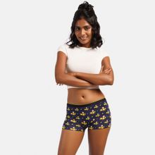 Bummer Womens Printed Micro Modal Boyshorts Panties Underwear