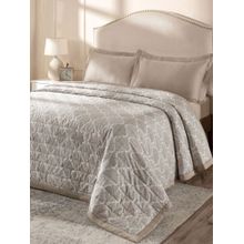 Maspar Beige Cotton Ethnic Printed Double Bed Quilt (Double)