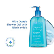 Atoderm Gel Douche Ultra Gentle Soap Free Shower Gel with Niacinamide for 24H Hydration 100ml