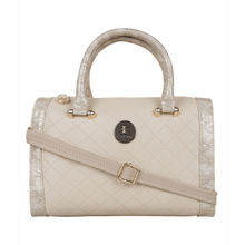 ESBEDA Cream Glitter Top Handle Handbag for Women (M) (Set of 2)