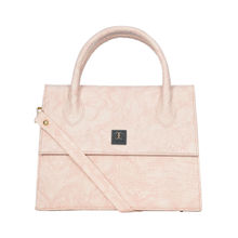 ESBEDA Pink Croco Textured Handbag for Women (S) (Set of 2)