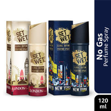 Set Wet London Luxury & New York Nights Perfume Body Spray for Men