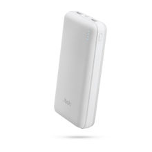 Itek 20000mAh Ultra Compact Power Bank with 2.1Amp 5V Fast Charge, Type C & Micro Input (White)